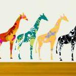 Small Giraffe Decals Stickers with ..