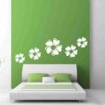 White Flowers Wall Decals