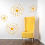 Large Floral Wall Vinyl Decals Stic..