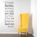 Wall Decal Quotes - Einstein Succes..