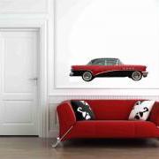 Buick Century Riveria 1955 Red and Black Wall Vinyl Decals