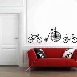 Bicycles Wall Vinyl Decals..