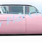 Classic Car Wall Decals 1958 Pink Cadillac..